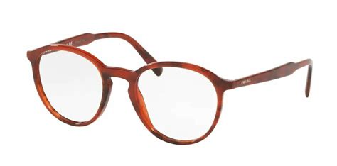 Prada PR 13TV Men's Eyeglasses Striped Brown 49 .